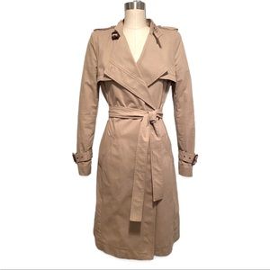 BCBG Max Azria Dietrich Trench Coat Sz XS - Beige